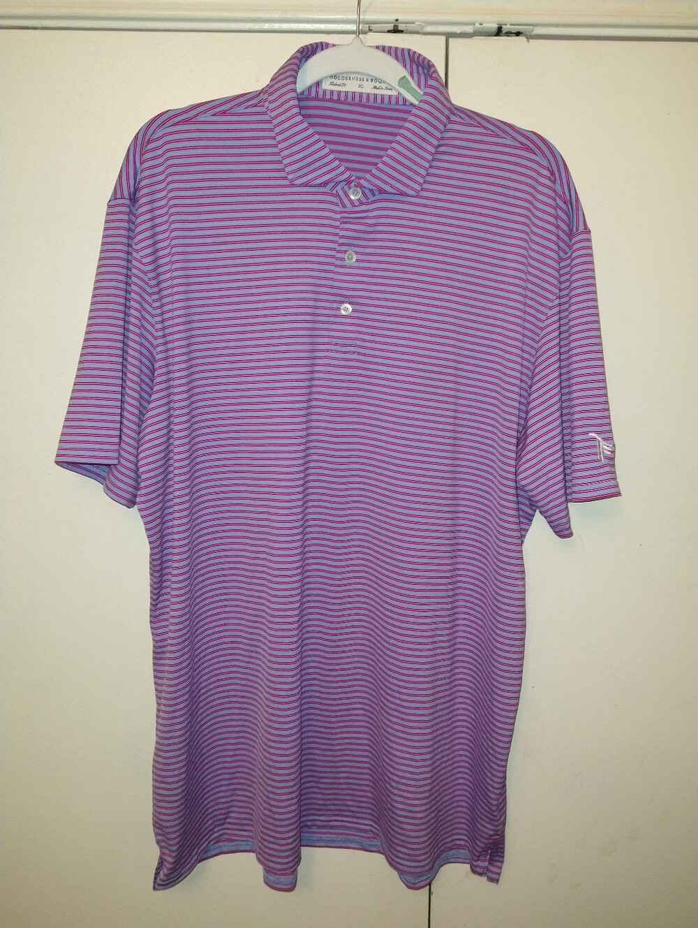 Holderness & Bourne The Landale Tailored Fit Golf Polo Shirt Men's sz XL W/Logo